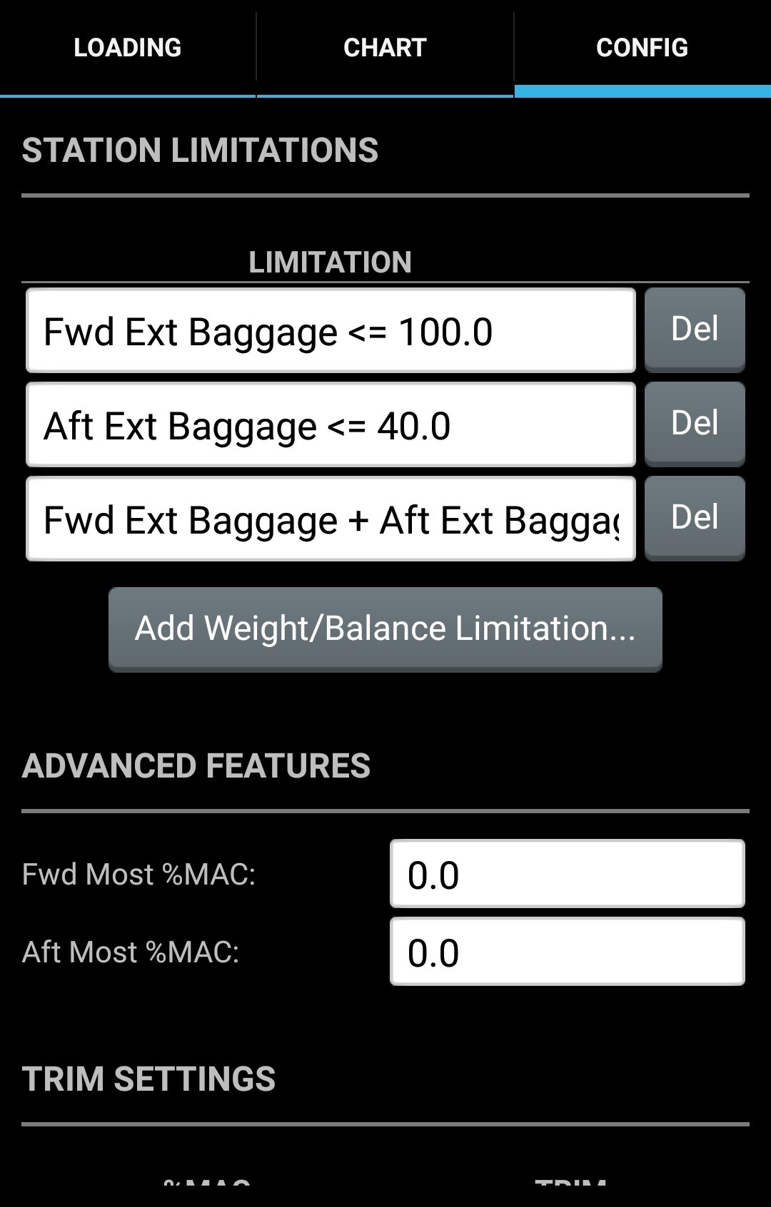 DroidEFB weight and balance tutorial | DroidEFB